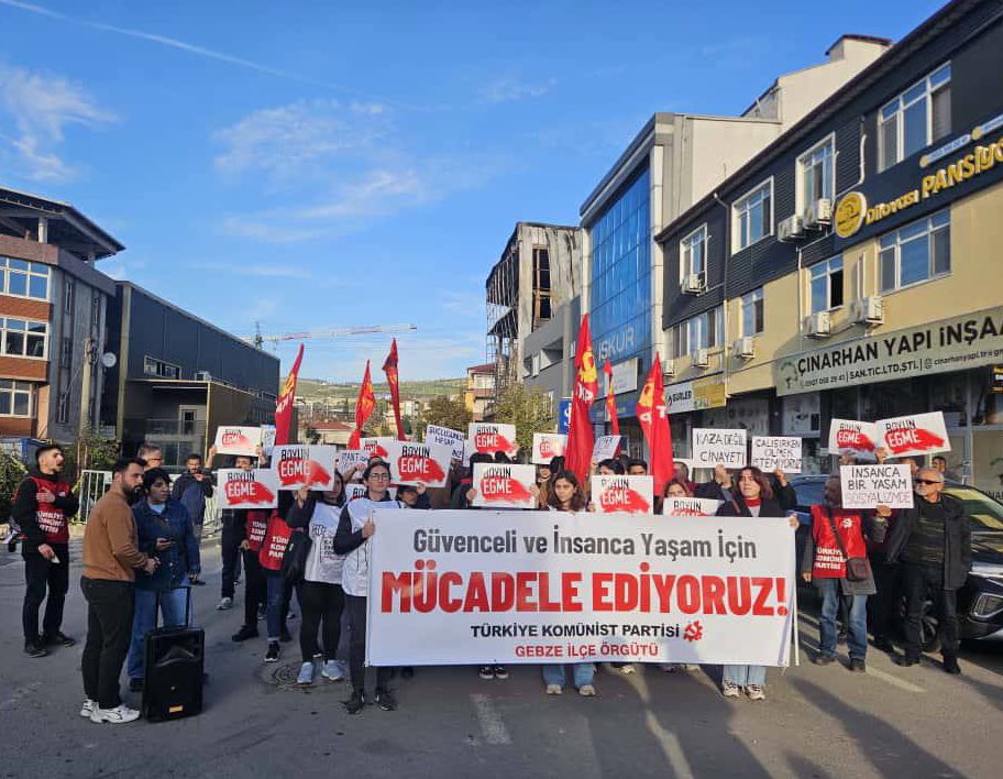 TKP’den Dilovası’nda İş Cinayeti Protestosu: “Bizlerin Kanlarıyla Doldurdukları Kasalarına El Koyacağız”
