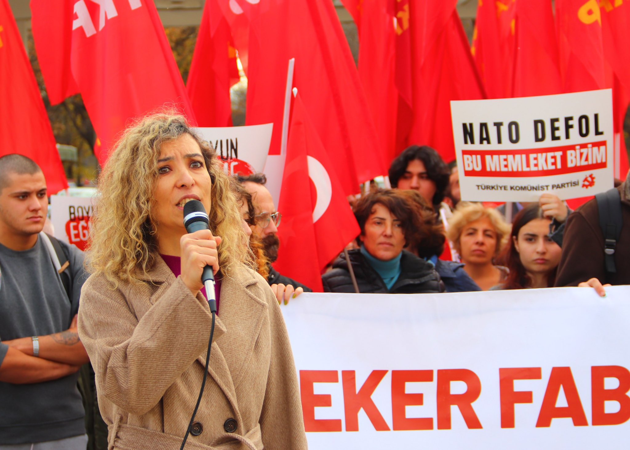 TKP’den Ankara Şeker Fabrikası önünde protesto: “NATO için Cumhuriyet mirasını yok etmenize izin vermeyeceğiz”