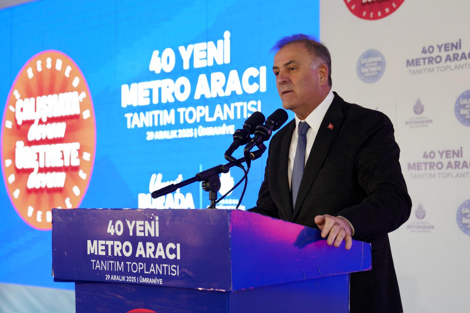 İBB’den M12 Hattına İlk Metro Araçları: 40 Araç Teslim Alındı
