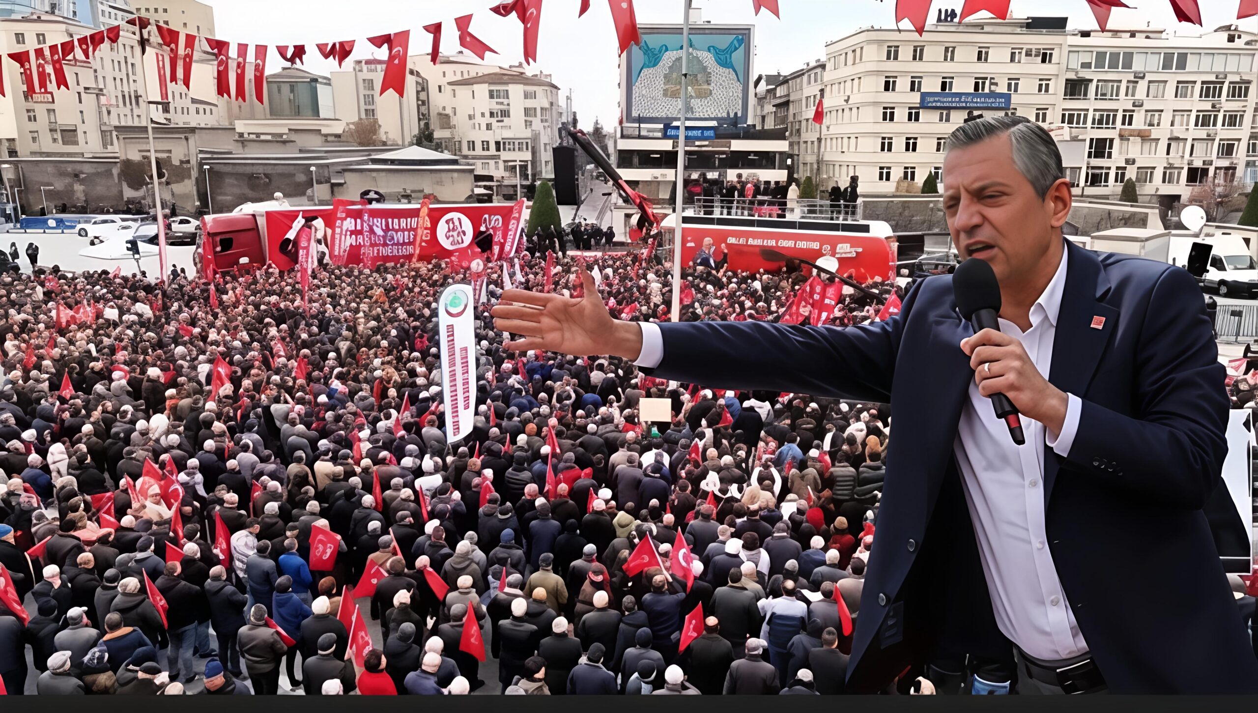 Özgür Özel, AKP'nin Kalesinde Meydanları Doldurdu: "Kale Siyaseti Bitti, Kayseri Milletin Kalesi!"