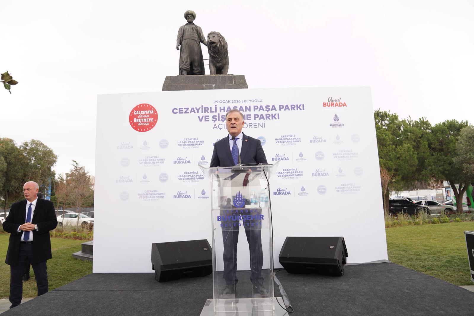İBB’den Beyoğlu’na Nefes Aldıran Dokunuş: Cezayirli Hasan Paşa ve Şişhane Parkları Yenilendi