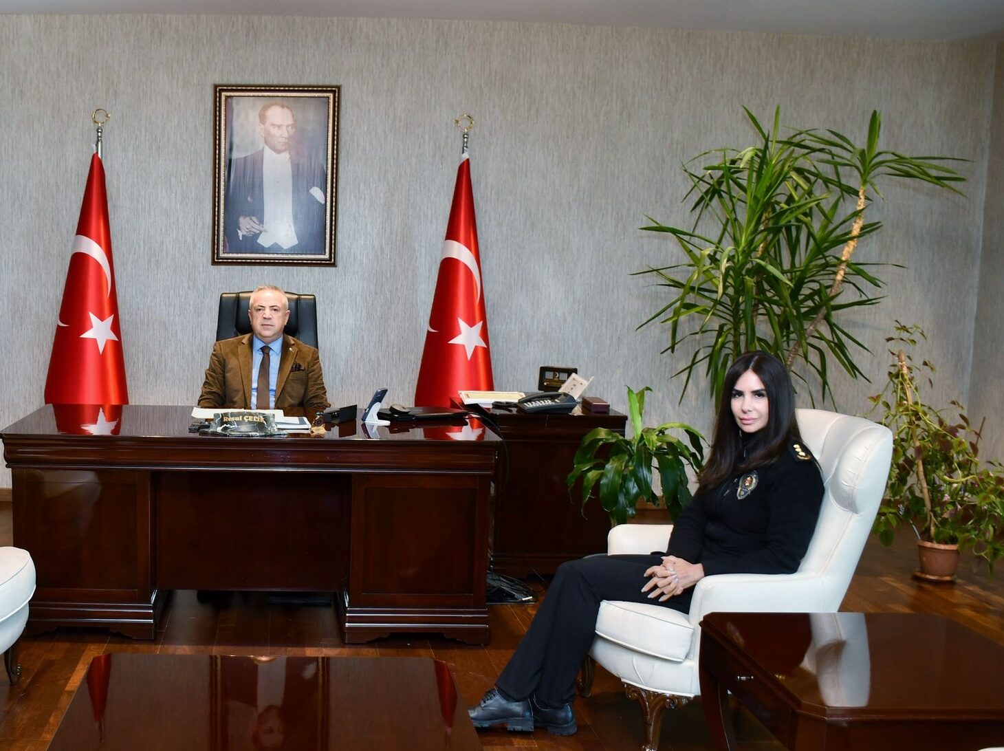 Çekmeköy İlçe Emniyet Müdürü Şaheser Şen’den Kaymakam Resul Çelik’e Ziyaret