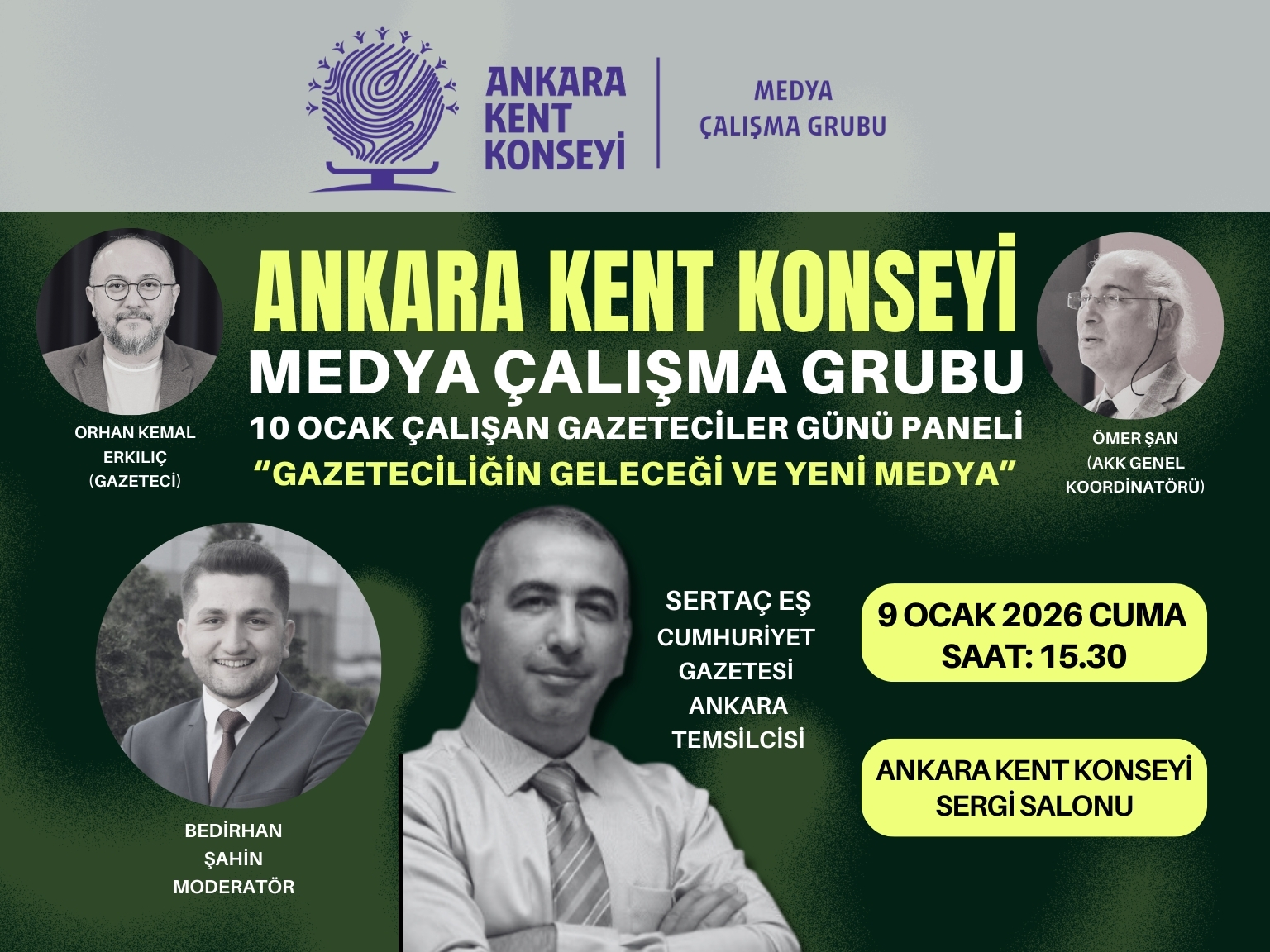 Gazeteciliğin Geleceği ve Yeni Medya Ankara’da Tartışılacak
