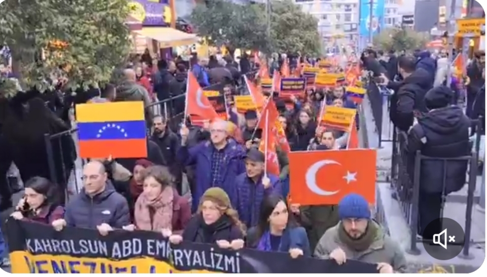 TKP’den Kadıköy’de ABD protestosu: “Venezuela halkı yalnız değildir”