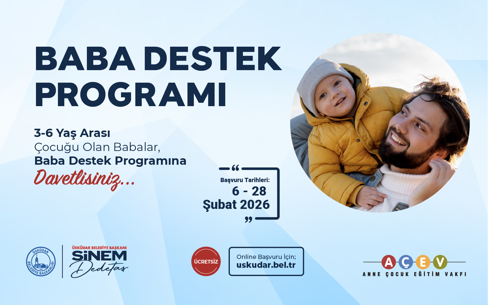 Üsküdar Belediyesi’nden Babalar İçin “Baba Destek Programı”