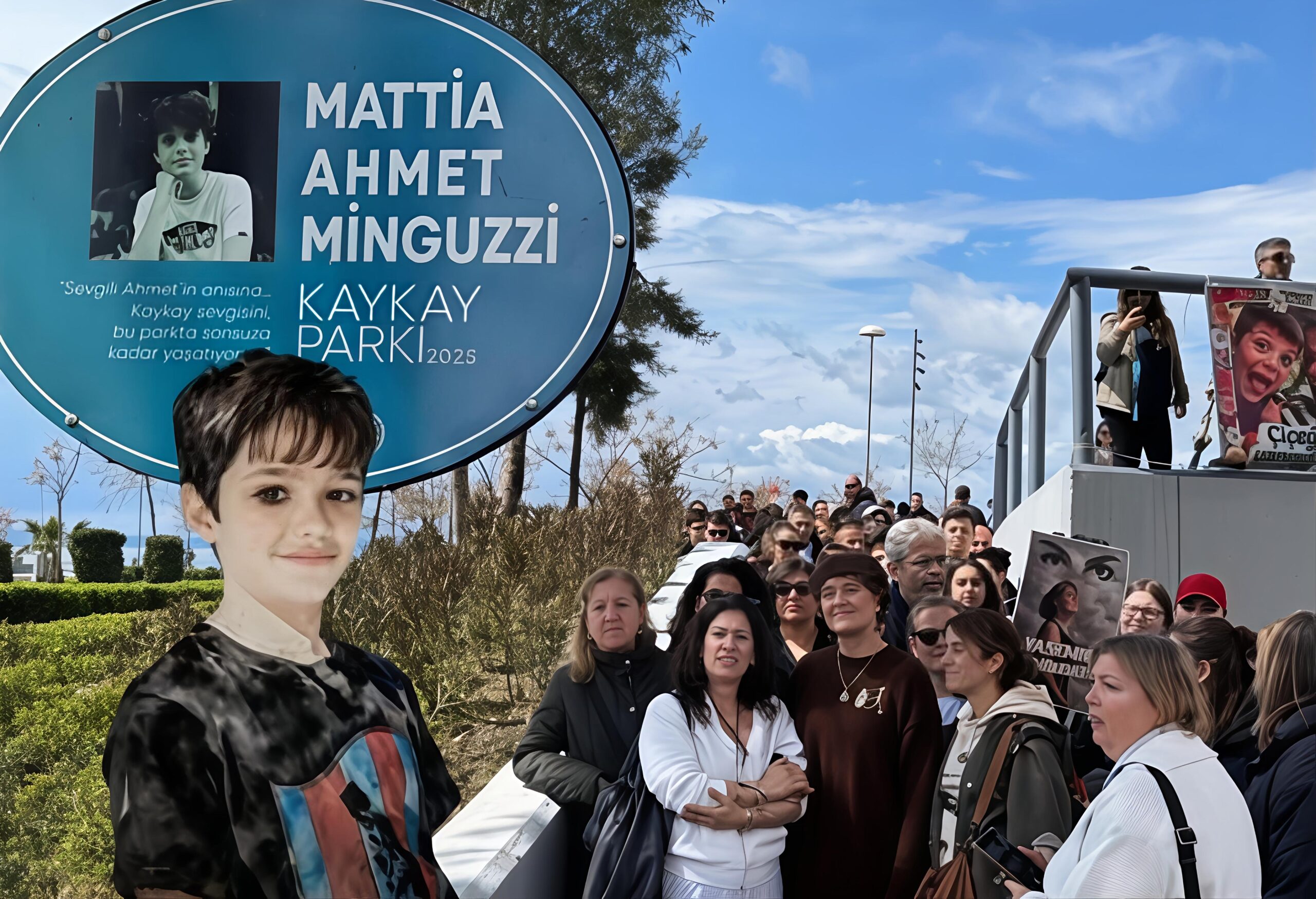 YASEMİN ÇİÇEĞİMİZİN YANINDAYIZ” İZMİR, MATTİA AHMET MİNGUZZİ İÇİN TEK YÜREK OLDU