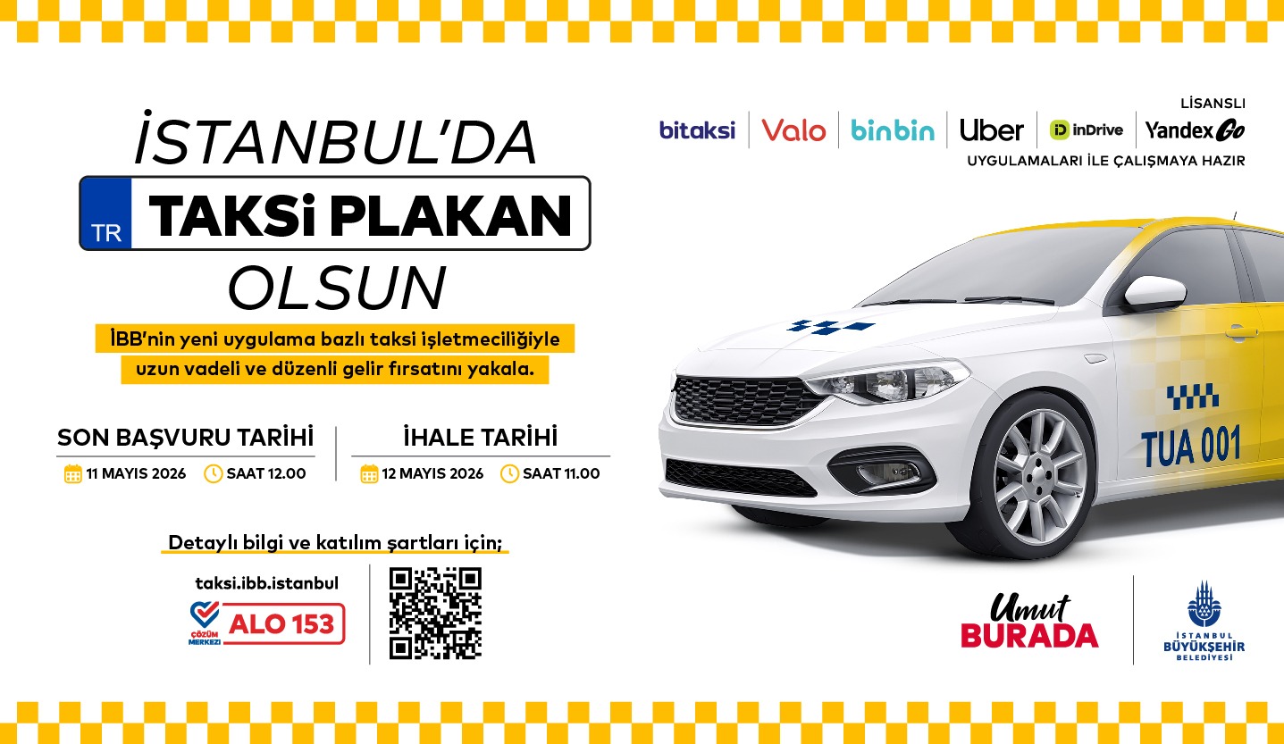 İBB’nin Yeni Nesil Taksi Hamlesi: 250 Yeni Plaka İçin 12 Mayıs’ta Dev İhale