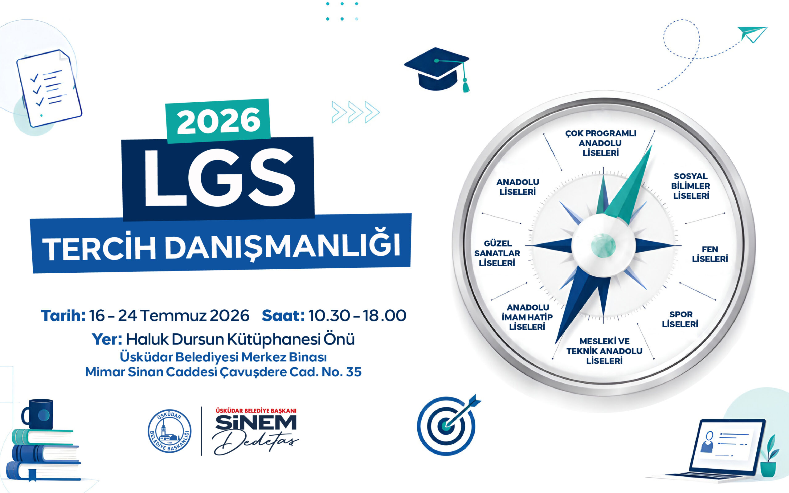 Üsküdar Belediyesi'nden LGS Adaylarına Ücretsiz Tercih Danışmanlığı Desteği