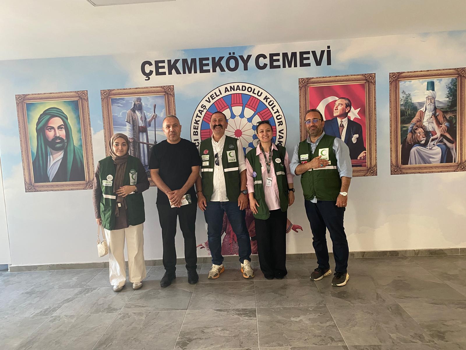 Yeşilay'dan Hacı Bektaş Veli Anadolu Kültür Vakfı Cemevi'ne Anlamlı Ziyaret