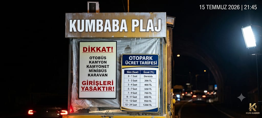 Şile Kumbaba Plajı'nda Otopark Ücretleri Tepki Çekiyor: 13 Saatlik Park Ücreti 1.200 TL