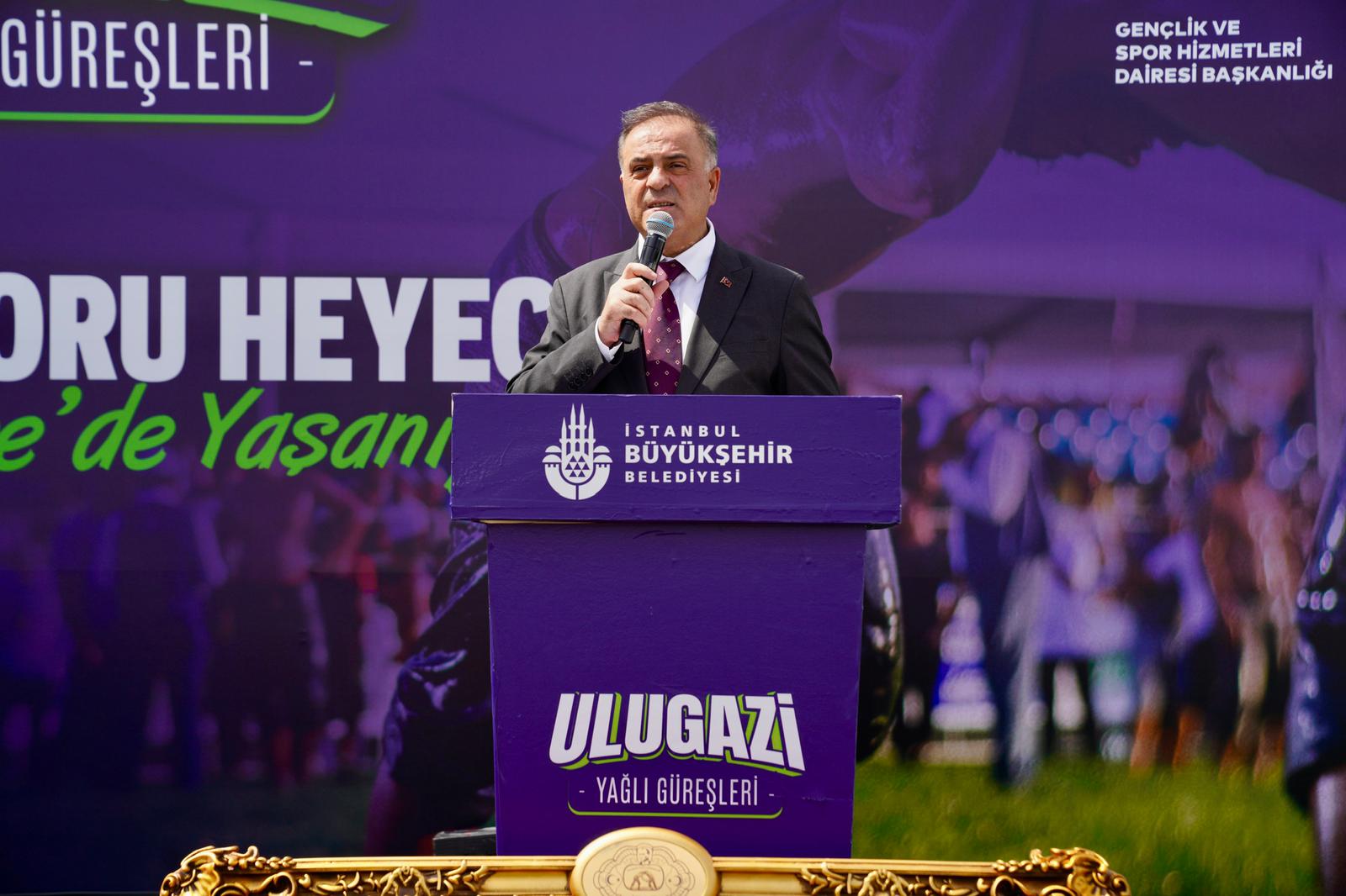 İBB Başkanvekili Nuri Aslan’dan Ulugazi Yağlı Güreşleri’nde Ekrem İmamoğlu Mesajı: “Siyaset de Mertlikle ve Adaletle Yürütülmeli”