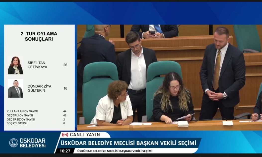 Üsküdar'da Başkanvekilliği Seçimini CHP Kazandı: Sibel Tan Çetinkaya Dördüncü Turda Seçildi