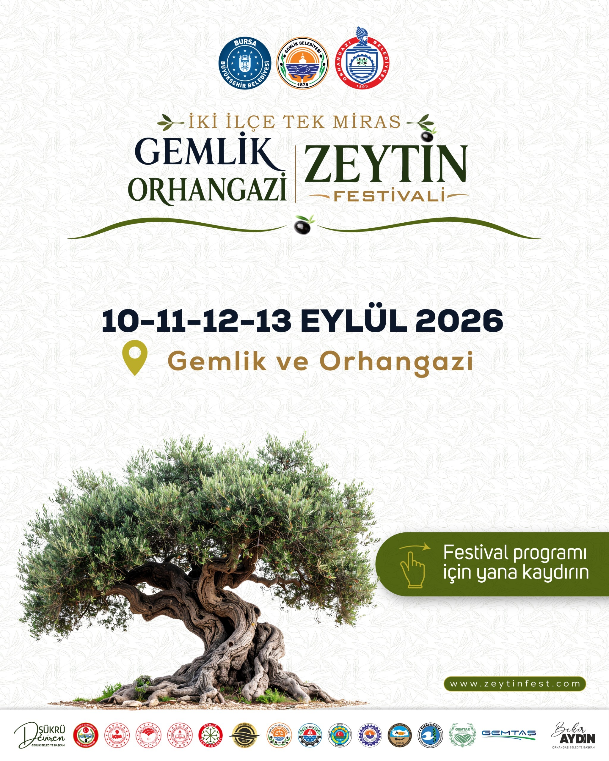 Gemlik ve Orhangazi’de Zeytin Bayramı! “İki İlçe, Tek Miras” Festivali Başlıyor