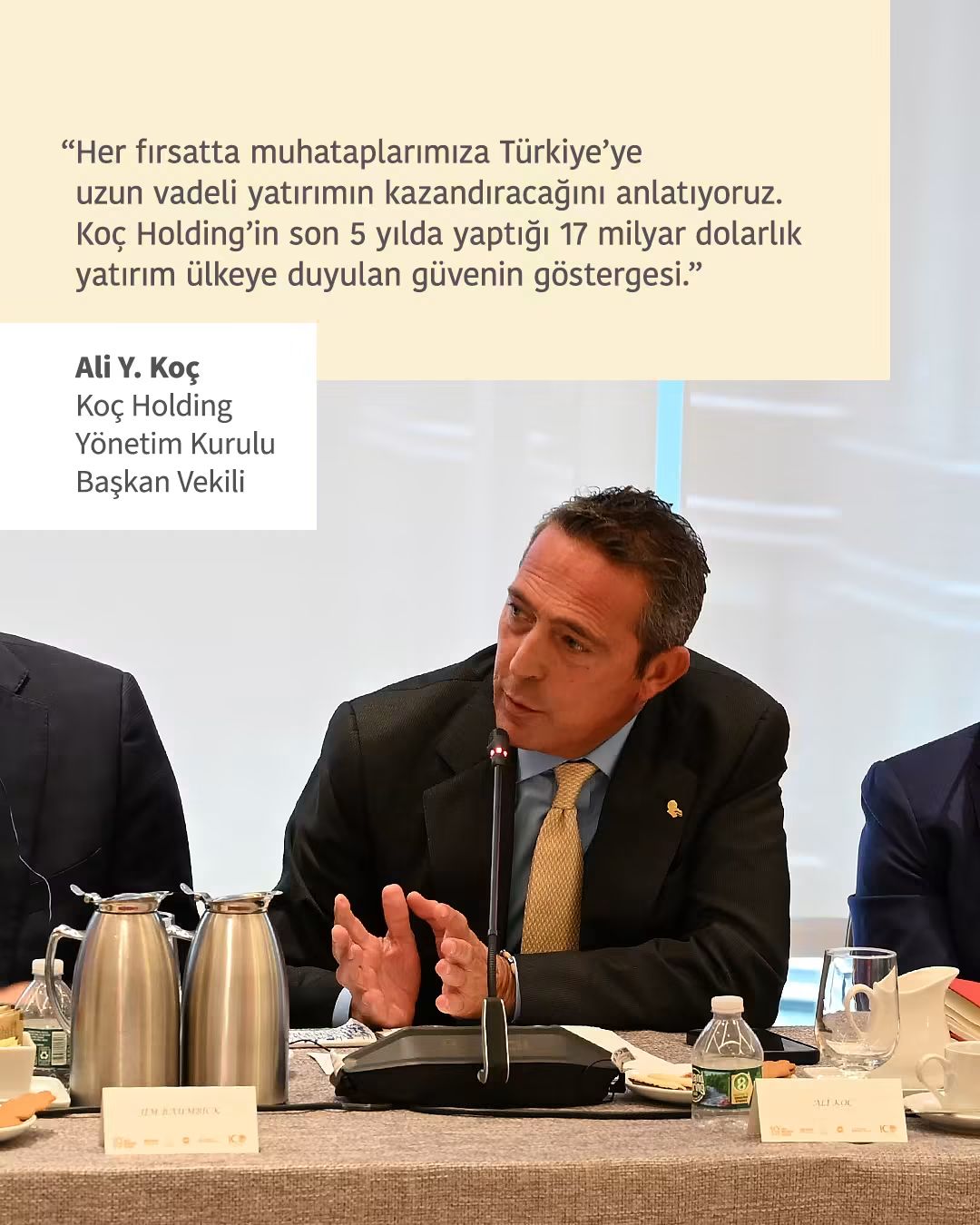 Koç Holding’den New York’ta Türkiye’ye Güven Mesajı: Son 5 Yılda 17 Milyar Dolarlık Yatırım