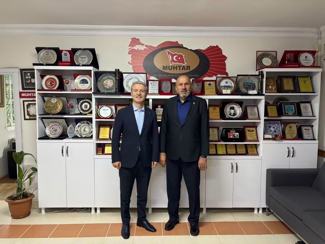 Türkiye Muhtarlar Konfederasyonu Genel Başkanı Kadir Delibalta, Sağlık Bakanı Danışmanı Ensar Doğan’ı Ağırladı