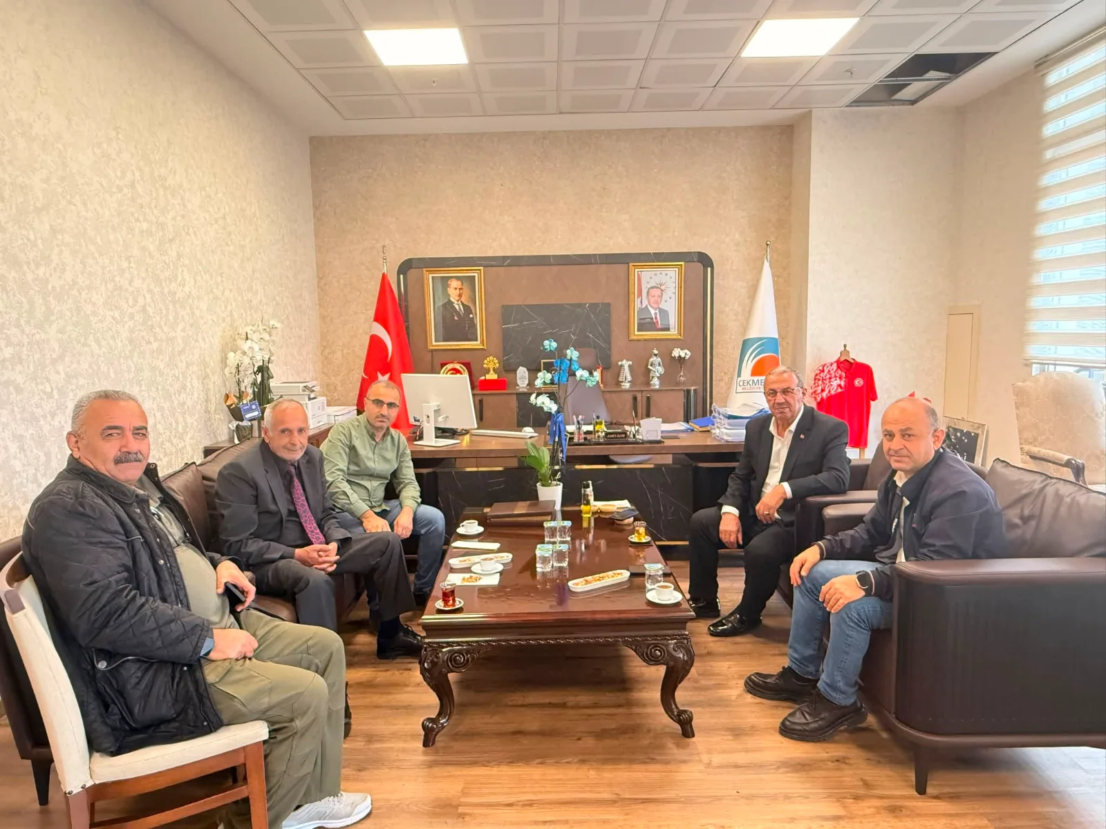 DURMUŞ ACAR VE YEREL CAMİADAN ZABİT İSPİR’E TAZİYE ZİYARETİ